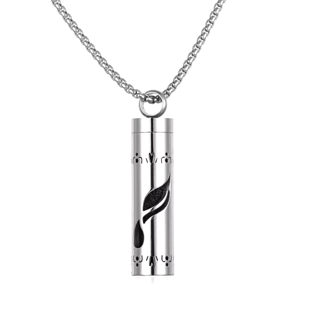 New Aromatherapy Jewelry Necklaces Essential Oil Diffuser Necklace Stainless Steel Open Locket Aroma Scent Perfume Necklace