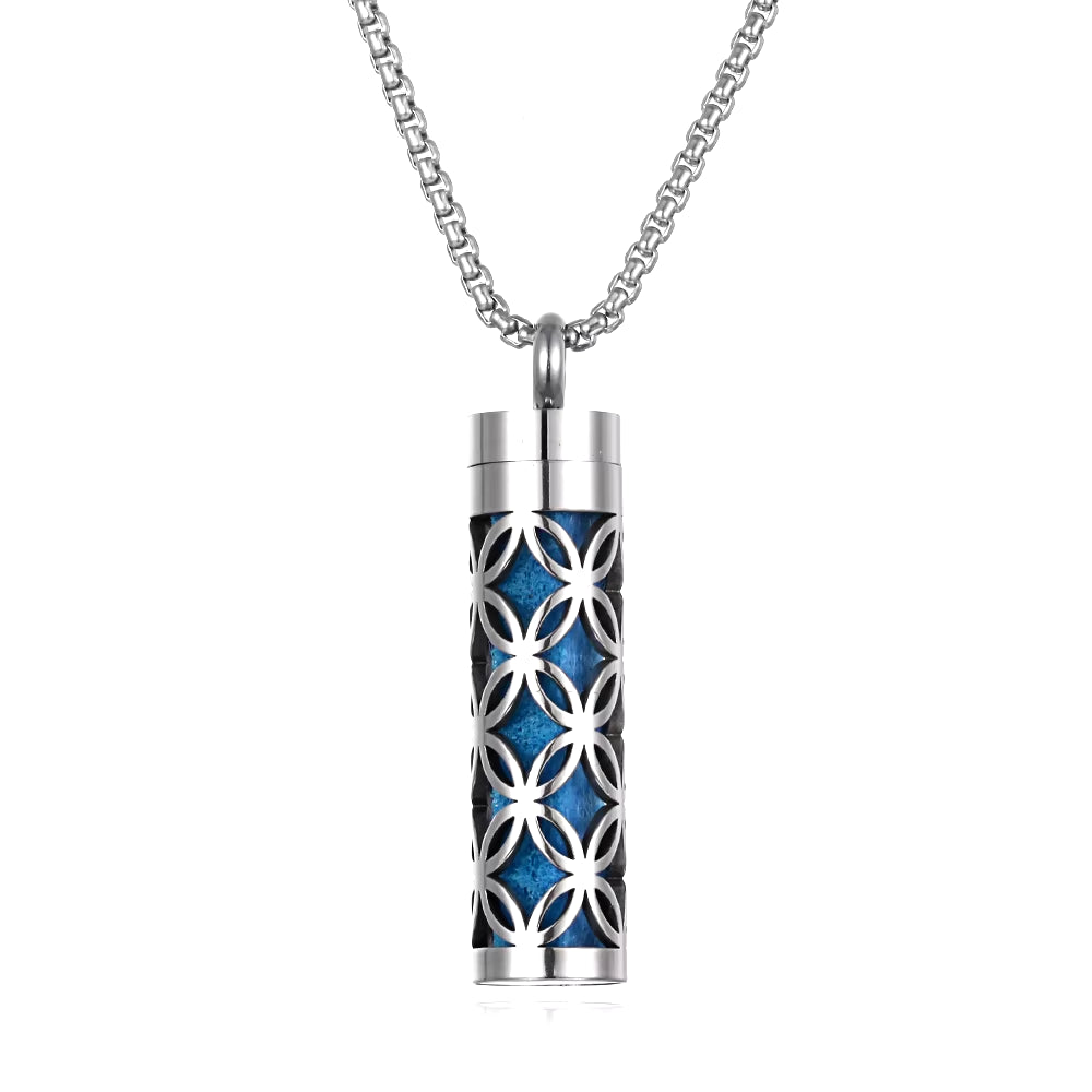 New Aromatherapy Jewelry Necklaces Essential Oil Diffuser Necklace Stainless Steel Open Locket Aroma Scent Perfume Necklace